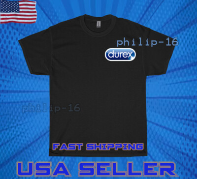 NEW SHIRT PREMIUM DUREX IS A BRITISH CONDOM LOGO UNISEX T-SHIRT FUNNY SIZE S-5XL