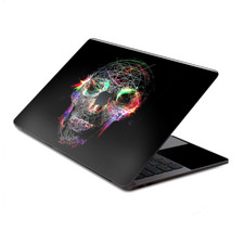 Skin Decal Wrap for MacBook Pro 13" Retina Touch Skull Wild Line Electric