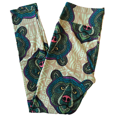 Legging LuLaRoe Taille Unique Motif Grenouilles Mosaïque Licorne - Neuf Sans étiquettes - Livraison Gratuite