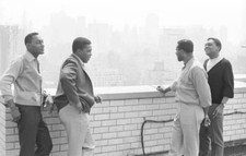 Four Tops Portrait On Roof 1965 OLD MUSIC PHOTO 3