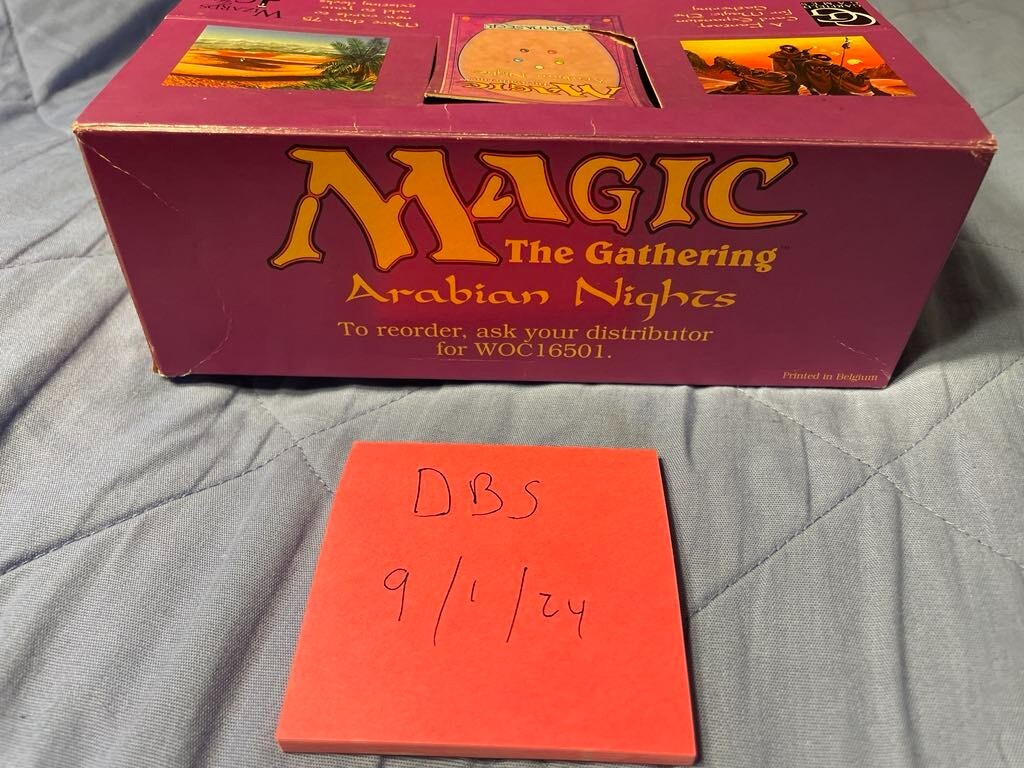 MTG Arabian Nights Booster Box (EMPTY) - Vintage MAGIC The Gathering 1993