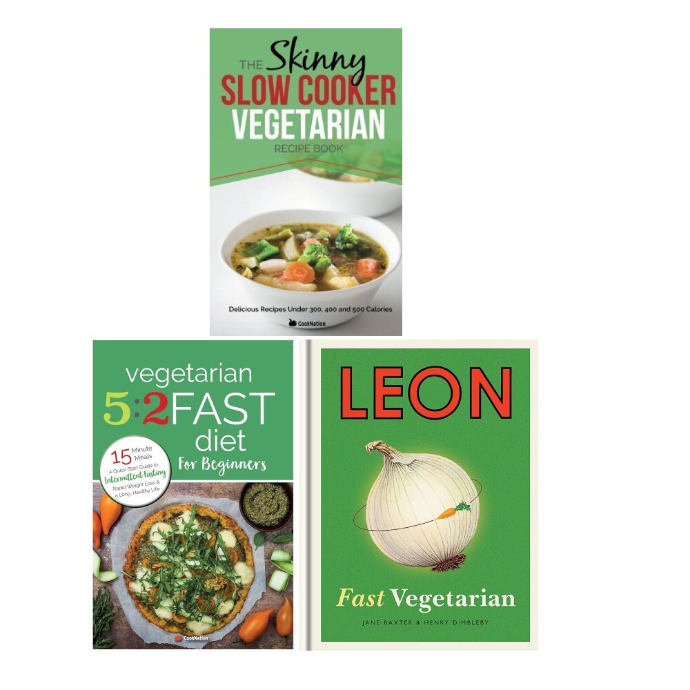 Leon fast vegetarian,vegetarian 5 2 fast diet and slow cooker vegetarian 3 Books