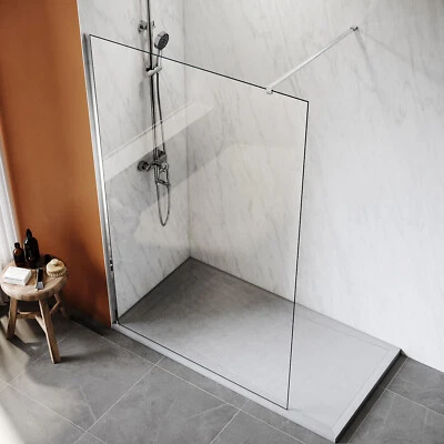 SONNI Walk In Duschabtrennung Duschkabine 8mm Nano Glas Duschwand 80-140x200cm