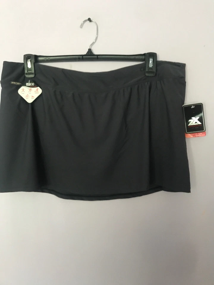 ZeroXposur Swim Skirt Gray Quick Dry Swim Wear NWT Womens Size 20W - Image 2 of 4
