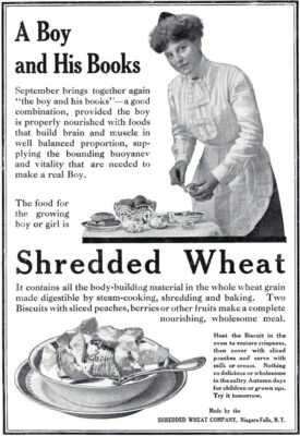 SHREDDED WHEAT *2X3 FRIDGE MAGNET* NABISCO RETRO ADVERTISEMENT CEREAL BREAKFAST