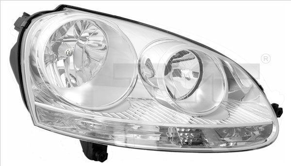 Left TYC 20-0318-25-2 Headlight for VW