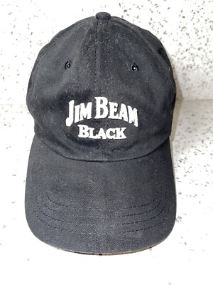 Jim Beam Black Embroidered Kentucky Straight Bourbon Whiskey Cap Hat  Adjustable