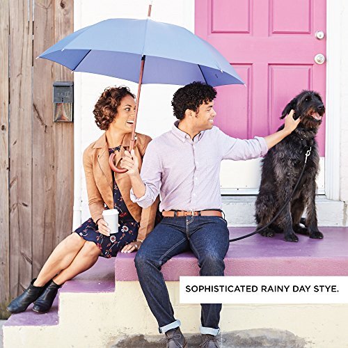 Ombrello Totes Eco - Apertura Automatica Manico Legno Windproof