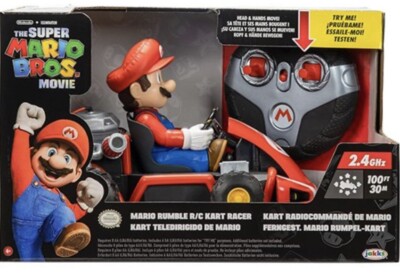 🏎️🍄🏎️SUPER MARIO BROS MOVIE RUMBLE R/C KART RACER Nintendo New 4+🍄🏎️🍄 ...