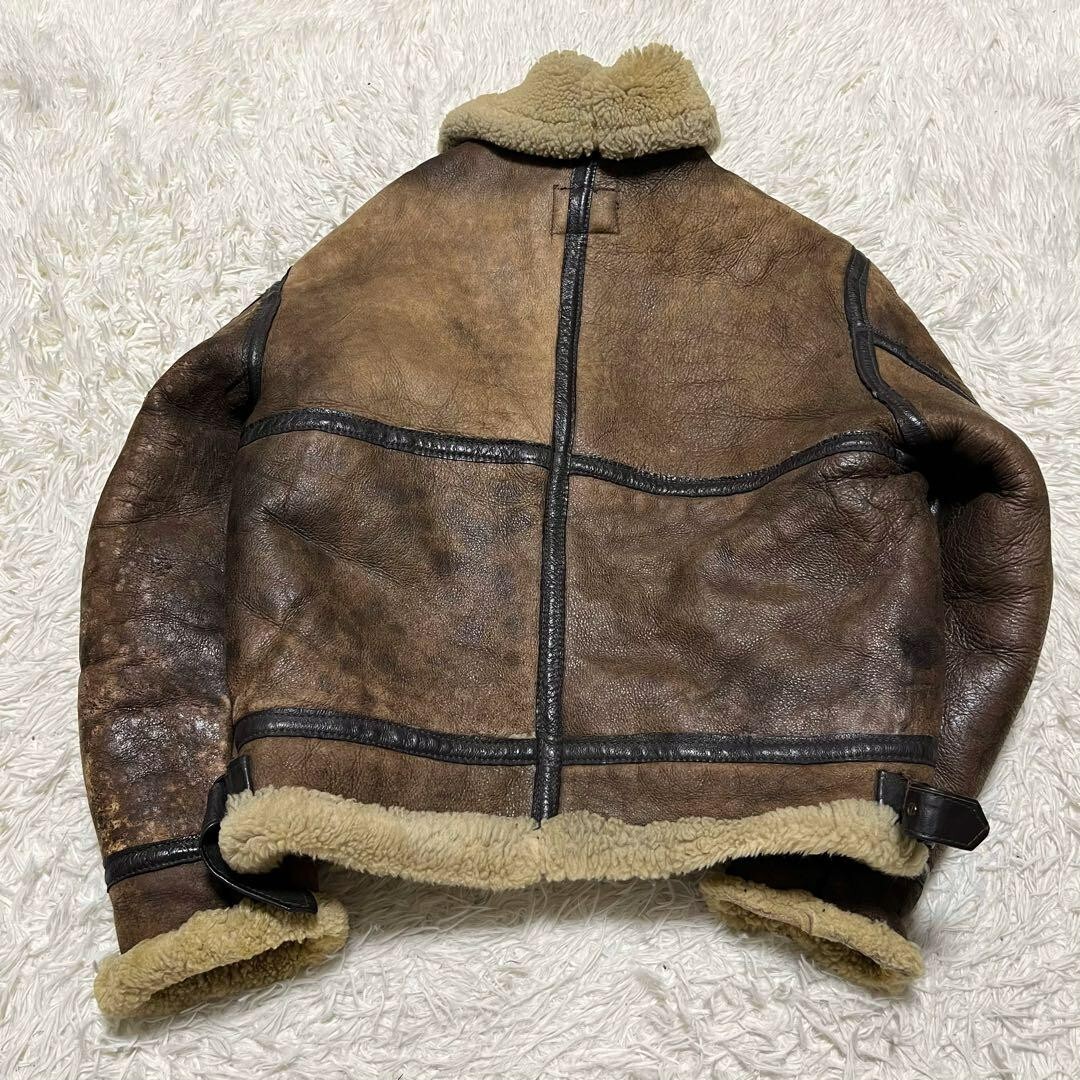 Schott Type B3 (B-3) Flight Mouton Leather Jacket Size 42 Schott Type B3 (B-3) Flight Mouton Leather Jacket Size 42