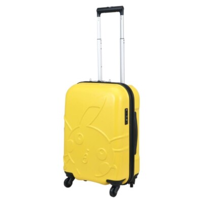 Pokémon Center Suitcase Pikachu Face Yellow 28L 3.1kg TSA Lock w/Key JAPAN NEW
