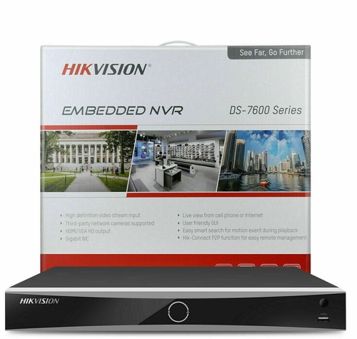 Hikvision 4K 16CH 12MP CCTV AcuSense Security Camera Turret W/Audio 4TB - Picture 2 of 15
