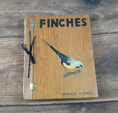 Handmade Field Guide Handmade Hand Typed Wooden String Bound Book on Finch's Field Guide. | eBay