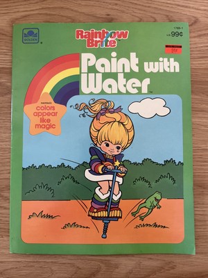 Vintage Rainbow Brite Bright Golden Paint with Water  1984 Read Description