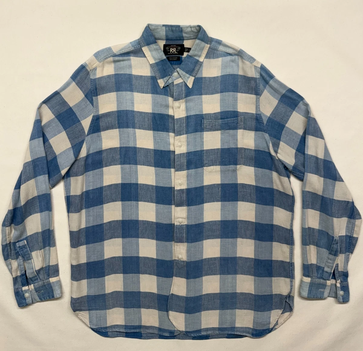 25+ RRL Workwear Casual Button-Down Shirts for Men for sale