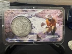 1885 P Morgan Silver Dollar Set In A Littleton Holder Package Gold Rush Theme