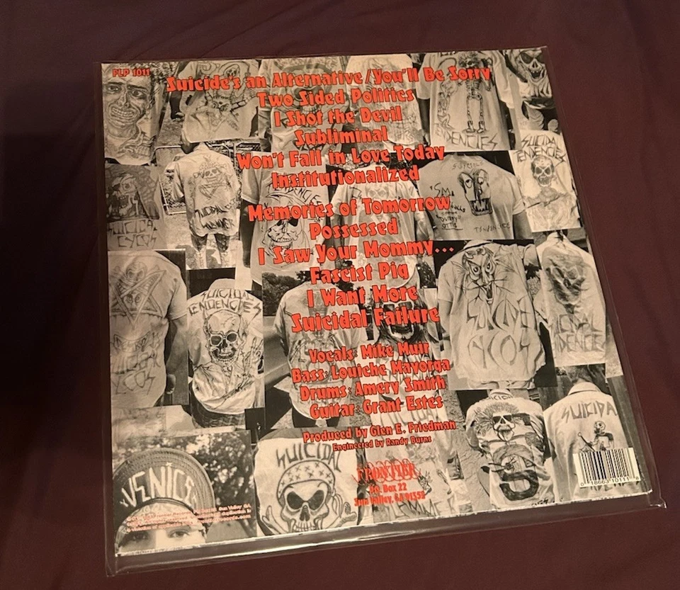 SUICIDAL TENDENCIES Debut, 12” Vinyl, 1983, Translucent red vinyl Foto 2 de 4