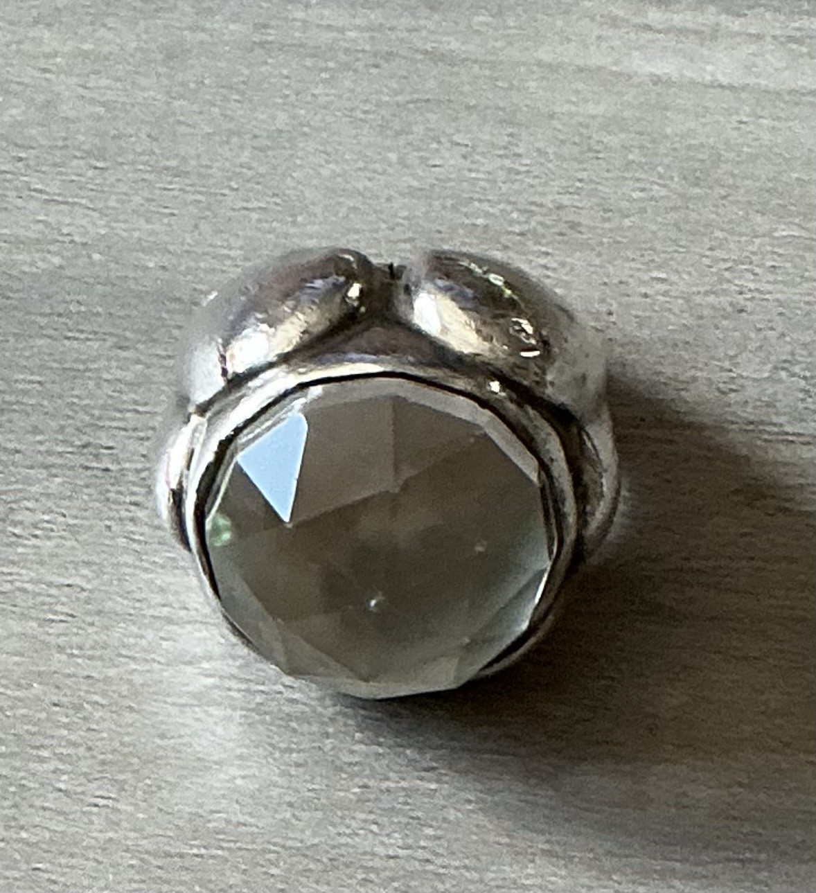 Barry Brinker Dramatic Sterling Silver Faceted Cr… - image 2