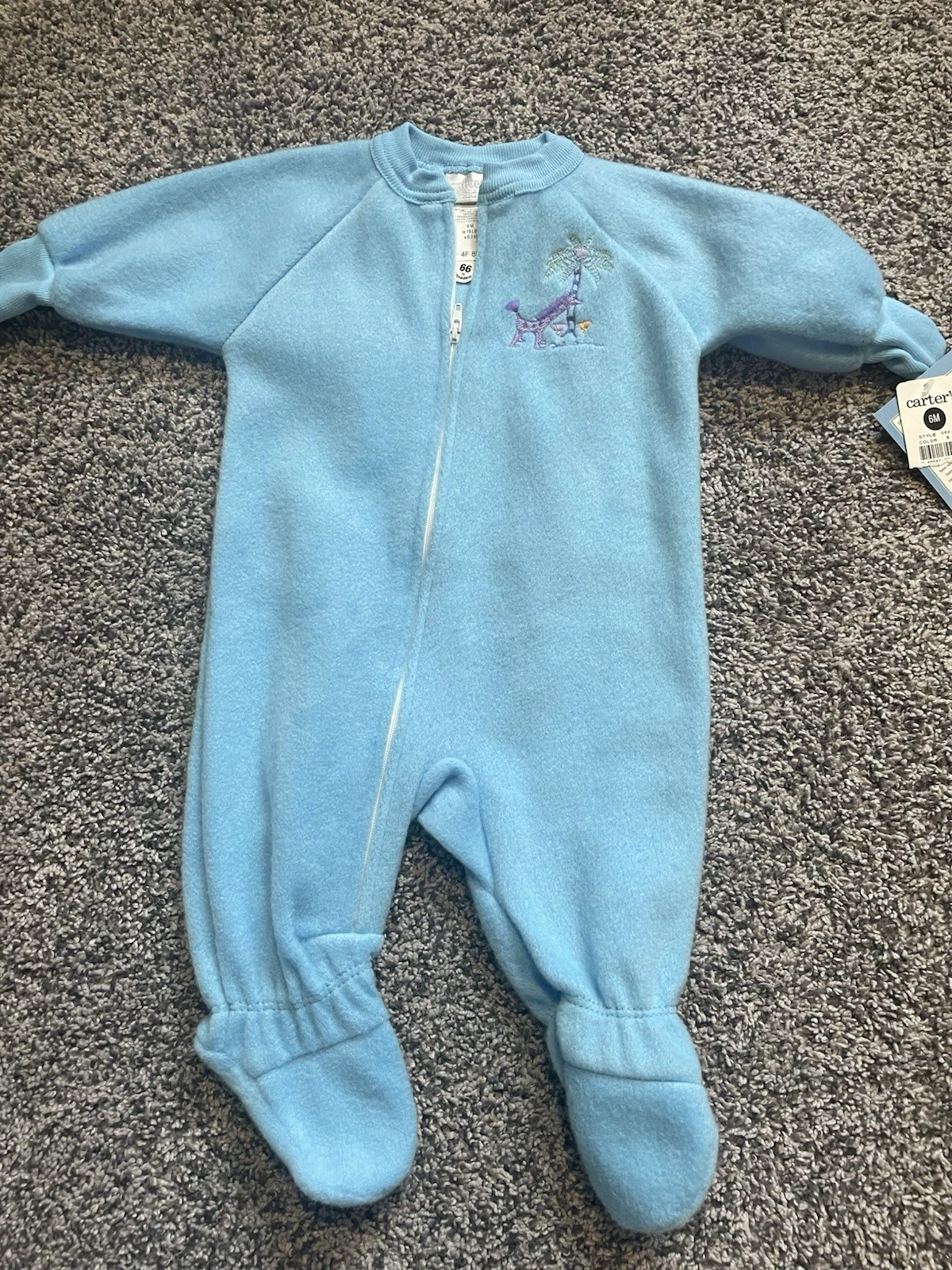 Baby Boy Clothes New Vintage Carter's 0-6 Month John Lennon Fleece Footed Outfit