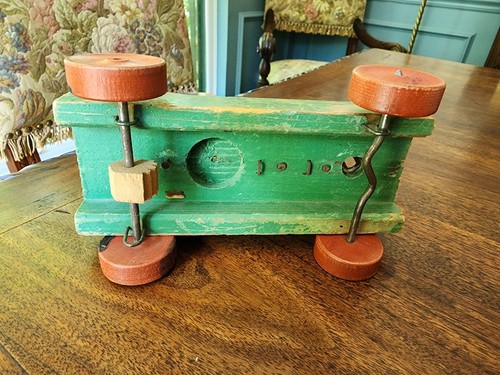 Juguete de tracción Fisher Price Woofy Wagger 1947 vintage #447 como se encontró - Imagen 12 de 15