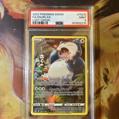 Snorlax TG10/TG30 Swsh11: Lost Origin Trainer Gallery Holo