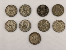 estados unidos mexicanos Un Peso 2(1958),2(1969),1(1960),2(1962),2(1964) 10%silv