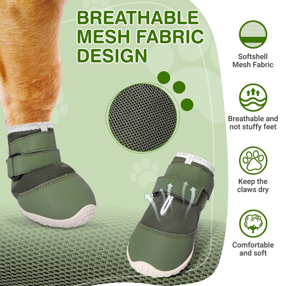 DcOaGt Dog Shoes Large Dogs XXL,Mesh Breathable Dog Boots & Paw ...