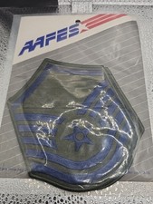 U.S. Military USAF Master Sergeant Rank Insignia Patch E-7 Green Subdued 4” X 2