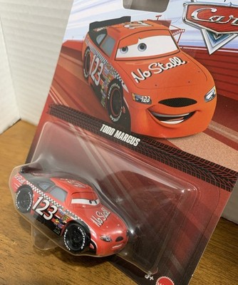 Disney Pixar Cars TODD MARCUS #123 Race Car No Stall Metal Series
