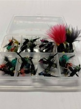 40 Montana Trout Flies, Compartment Pocket Box, Mixed Sizes & Colours