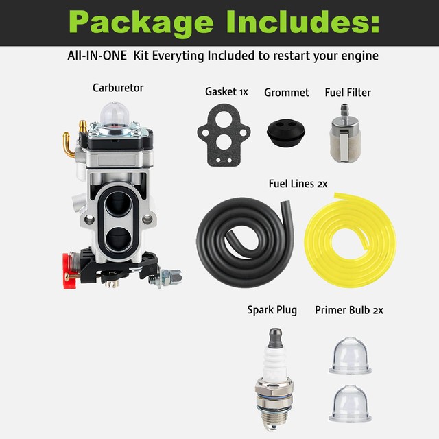 Carburetor Carb Tune Up Kit for Kawasaki TJ27 KBL27 TJ23 | eBay