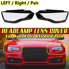 Headlight Lens Cover for Audi A5 S5 RS5 2012–2016