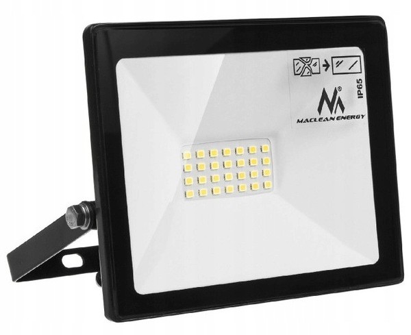 Schlanker Led-Fluter 20W 1600Lm 4000K IP65 Maclean MCE520 NW-image