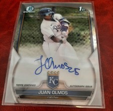 2023 Bowman Chrome - Prospect Autographs #CPA-JOS Juan Olmos (AU, RC)