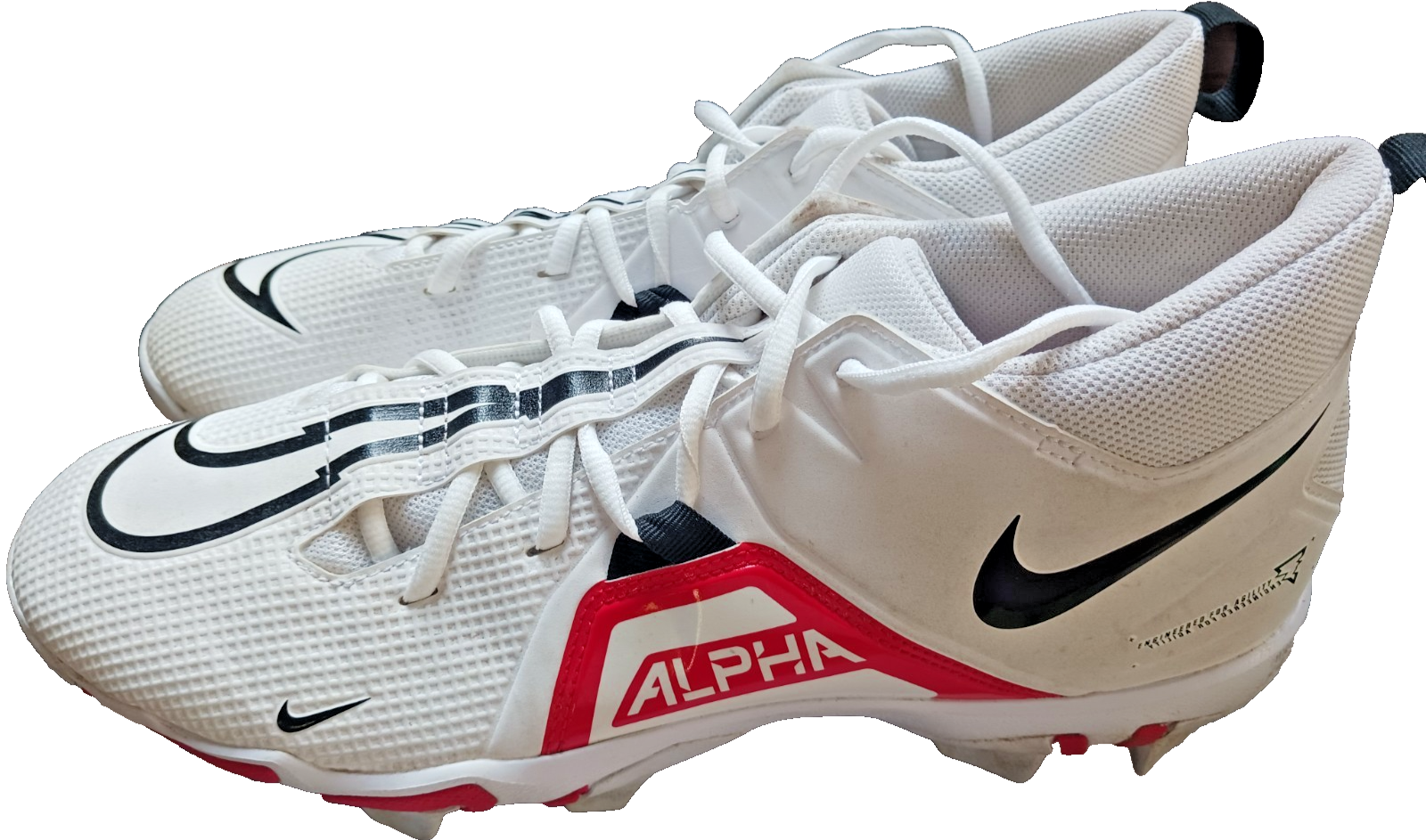 SAOLA NIKE ALPHA MENACE 3 SHARK TACCHETTI BASSI UOMO TAGLIA 13 BASEBALL CALCIO!!!