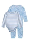 Mountain Warehouse Baby Bodysuit Set Toddlers Long Sleeve 100% Cotton Romper