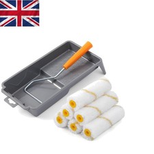 Mini Paint Roller Set - 4-Inch Microfiber Rollers, Durable for Small Spaces