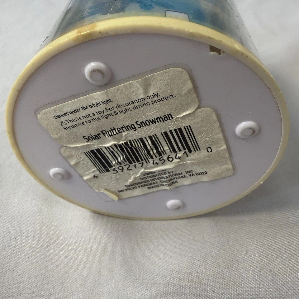 Suncatcher Bobble Head Solar Bird In Flight Above Snowman’s Family Christmas ￼￼ - Image 4 of 4