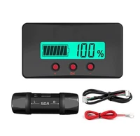 Digital Coulomb Meter for 8-120V DC Batteries 0-500A Monitor with Shunt