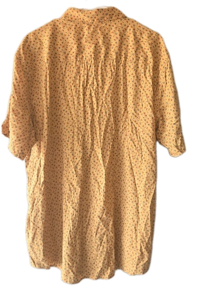 CAMISA RVCA PURE JOY NARANJA AMARILLO ABOTONADA PARA HOMBRE TALLA XL SURFISTA 🔥 Foto 2 de 4