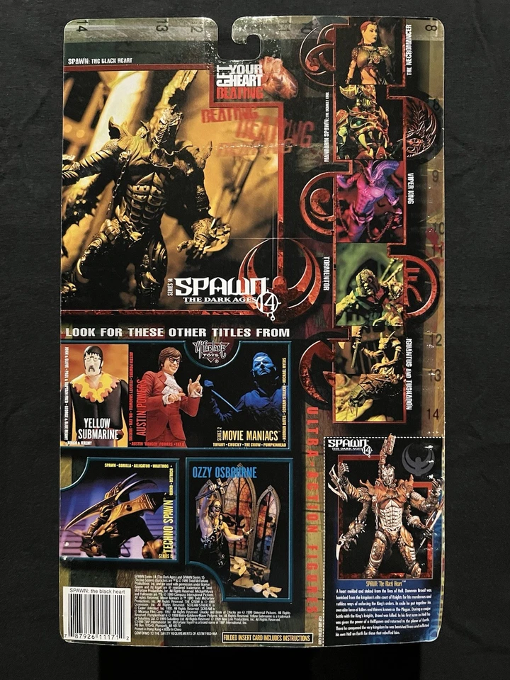 MCFARLANE TOYS, 1999 SPAWN THE DARK AGES SERIE 14 SPAWN THE BLACK HEART Foto 3 de 3