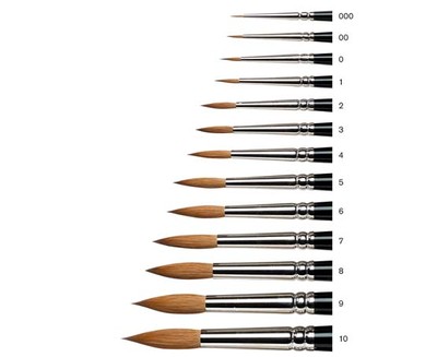 Winsor & Newton SERIE 7 Kolinsky Sable Künstlerpinsel. Aquarellpinsel