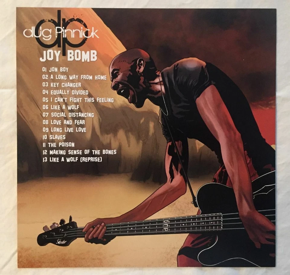 Dug Pinnick - Joy Bomb  Ltd Tan Color Vinyl - Only 300 Made AUTOGRAPHED King's X - Image 2 of 4