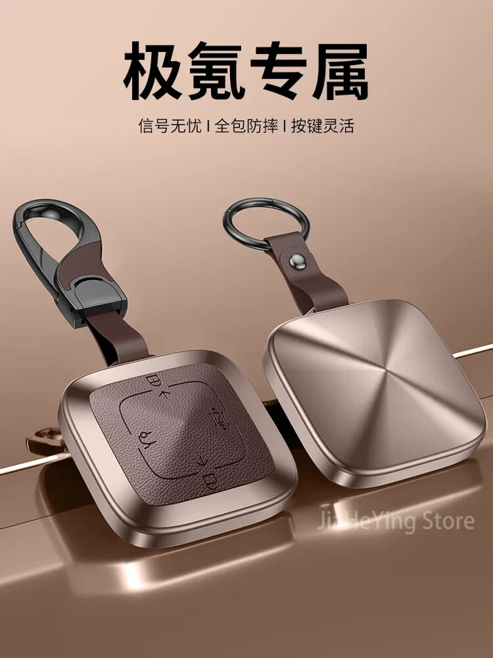 for Zeekr 001 / 009 / X Key Case Bluetooth Accessory Buckle Bag Keychain Cover Foto 2 de 4