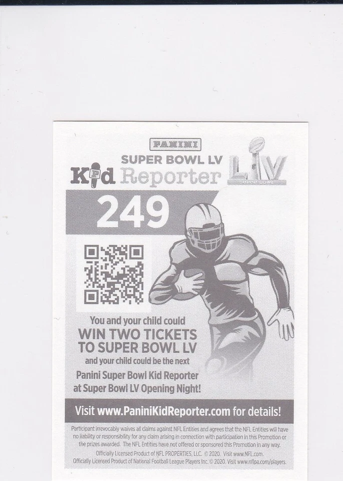 PATRICK MAHOMES II Kansas City KC Chiefs Football Card PANINI STICKERS LE! - Image 2 of 2