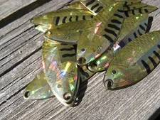 Golden Perch #5.5 Willow Leaf Spinner Blades- Gold Lot of 15 C2