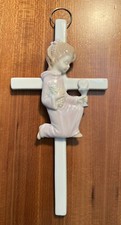Girl First Communion Hanging Cross Commemorative 8 H x 4 W MINT CONDITION