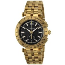 Versace V-Race VAH070016 Black Dial Quartz Men's Watch New + Box & Paper's