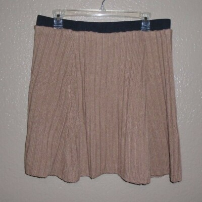 Asos Cable Knit Sweater Skirt Elastic Waistband Women's US Size 12 NWT 
