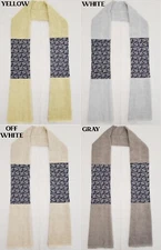 Floral Damask Kitchen Towel Boa / Scarf (4 Colors Available)